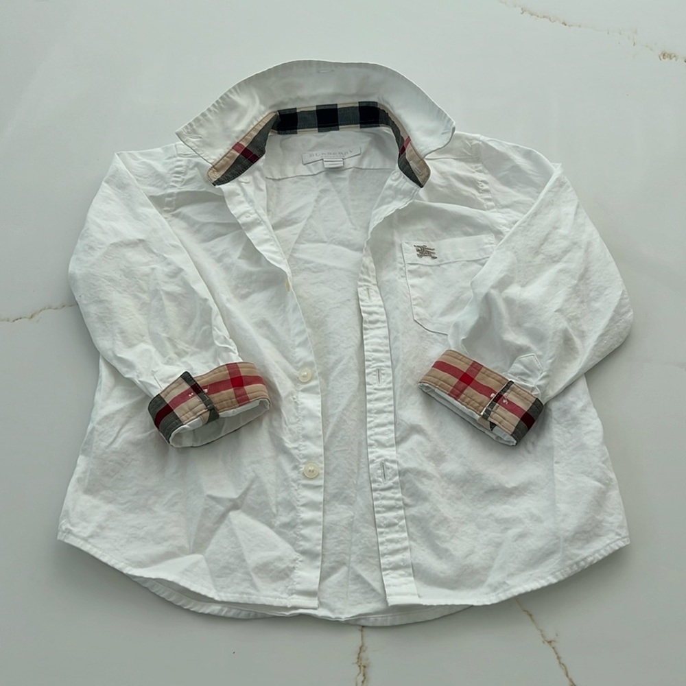 Boys Burberry button down